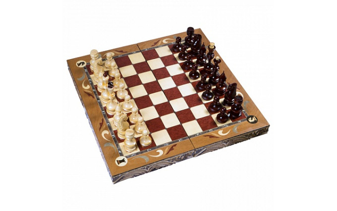 Шахматы резные ручной работы С Гербом большие Шахматы резные ручной работы С Гербом большие